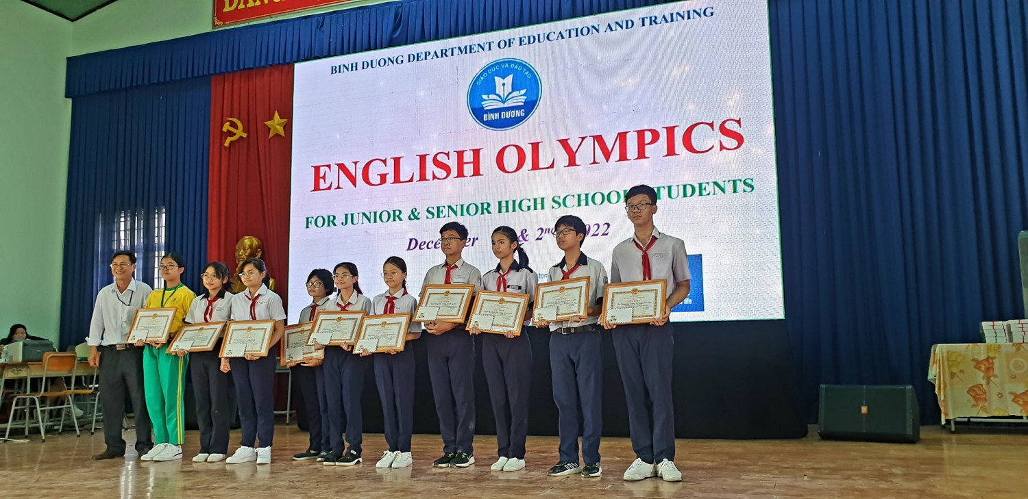 Trao giải olympic tiếng anh