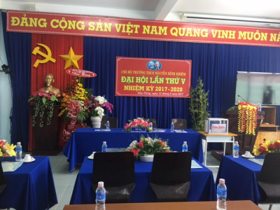 Đại hội Chi bộ trường THCS Nguyễn Bỉnh Khiêm lần thứ V - Nhiệm kỳ 2017 – 2020