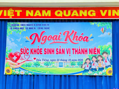 NGOẠI KHÓA "SỨC KHỎE SINH SẢN VỊ THÀNH NIÊN" NĂM HỌC 2026 - 2027