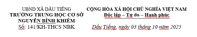 KẾ HOẠCH TỔ CHỨC TUẦN LỄ HƯỞNG ỨNG HỌC TẬP SUỐT ĐỜI NĂM 2025