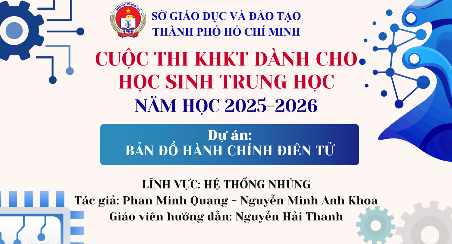 VINH DANH THÀNH TÍCH XUẤT SẮC TẠI HỘI THI KHOA HỌC KỸ THUẬT CẤP THÀNH PHỐ NĂM HỌC 2025 – 2026